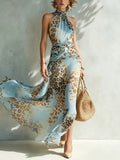 Lauren | Glamorous Animal Print Maxi Dress
