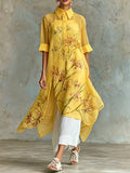 Marisol | Floral Midi Dress Two-Piece Set, Polyester Blend