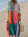 ELARA™ MULTICOLOR PATCHWORK MAXI