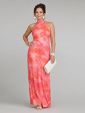 Coraline | Halter Printed Maxi Dress