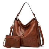 Hannah - Luxury Leather Hobo Anti-Theft Handbag