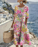 Clara | Charming Floral Midi Dress
