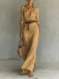 Amira | Elegant Wrap Dress – Coastal Edit