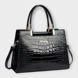 Furla - Shiny Crocodile Skin Pattern Handbag