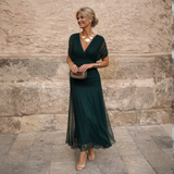 ROSSANA - Off-Shoulder Maxi Dress