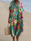Harjas Vintage Flower Dress