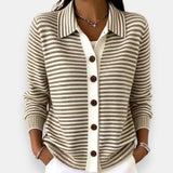 Lola | Striped Button Front Cardigan