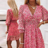 Nissia™ | Floral Ruffle Mini Dress