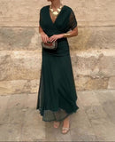 Lady™ – wrap dress with a draped cut