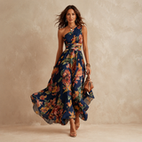Eloise | One Shoulder Floral Maxi Dress