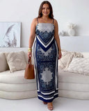 Helen | Vacation Ready Stylish Lace-Up Vest & Pants Two-Piece Set Dress