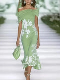 Elegant Floral Print Dress