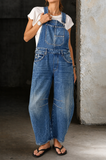 Lauren | Barrel Denim Overalls