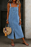 Susan | Casual Denim Jumper Dress