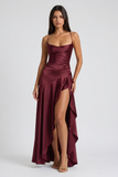 Ruby - Asymmetrical Draped Maxi Dress