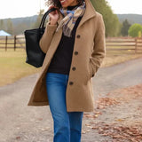 Isobel | Classic Button Front Coat