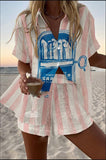 Coral Tide Kylee™ Linen Set Sun Season Style
