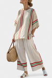 Mila | Comfortable Boho Print Blouse & Loose-Fit Pants
