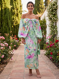 Lindaraja | Off Shoulder Floral Dress