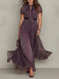 Ashley | Vintage Elegant Chiffon Maxi Dress