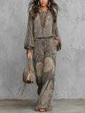 Camila | Lantern Sleeve Top and Wide-Leg Pants Set