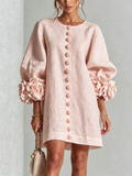 Evelyn | Floral Puff Sleeve Mini Dress