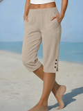 Harper | Relaxed Capri Pants With Side Pockets