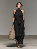 Aurora | Sleeveless Ruffle Maxi Dress
