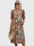 Elegant Bella Floral Midi Dress