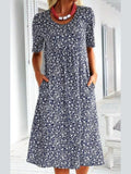Customer Favorite Amara | Stylish Floral Print Midi Dress Season Highlight