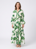 Sabine | Long Sleeve Waist Tie Maxi Dress