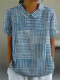 Amelia Chic Patchwork Women Shirt