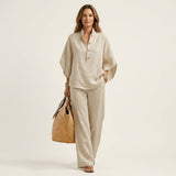 Eloise | Relaxed Tunic And Wide Leg Pant Set