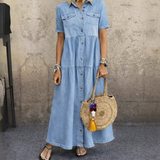Madison - Button Front Midi Dress