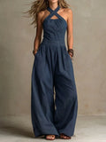 Aubrey | Elegant Wide Leg Jumpsuit