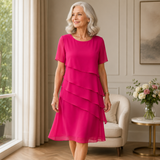 Nicole | Elegant Comfort Ruffle Dress