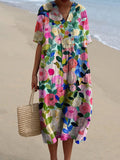 Bente - Vintage Flower Dress Beach